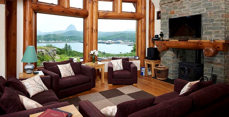 luxury log cabin Scotland